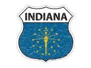 SmartBlonde 11 Lightweight Durable HS 122 Indiana State Flag Highway Shield Aluminum Metal Sign