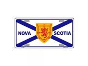 Smart Blonde Nova Scotia Flag Novelty Vanity Metal License Plate Tag Sign