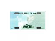 Smart Blonde New Hampshire Novelty State Background Customizable Bicycle License Plate Tag Sign