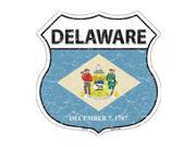 SmartBlonde 11 Lightweight Durable HS 116 Delaware State Flag Highway Shield Aluminum Metal Sign
