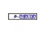 SmartBlonde Alaska State Outline Novelty Metal Vanity Mini Street Sign