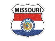 SmartBlonde 11 Lightweight Durable HS 133 Missouri State Flag Highway Shield Aluminum Metal Sign