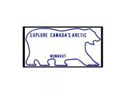 Smart Blonde Canada Nunavut Novelty State Background Customizable Bicycle License Plate Tag Sign