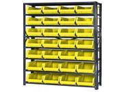 Quantum Storage Systems QSBU 240 Giant Open Hopper Storage Units with 28 Bins Yellow