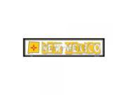 SmartBlonde New Mexico State Outline Novelty Metal Vanity Mini Street Sign