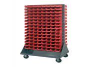 Quantum Storage Systems QMD 36H 220 Mobile Double Sided Louvered Rack Unit Red