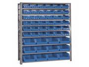 Quantum Storage Systems QSBU 230240 Giant Open Hopper Storage Unit with 48 Bins Blue