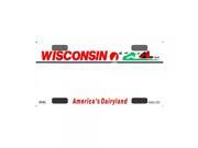 Smart Blonde Wisconsin Novelty State Background Customizable Bicycle License Plate Tag Sign