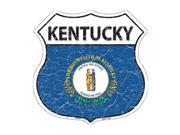 SmartBlonde 11 Lightweight Durable HS 125 Kentucky State Flag Highway Shield Aluminum Metal Sign