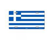 Smart Blonde Greece Flag Vanity Metal Novelty License Plate Tag Sign