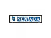 SmartBlonde Nevada State Outline Novelty Metal Vanity Mini Street Sign
