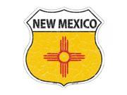 SmartBlonde 11 Lightweight Durable HS 139 New Mexico State Flag Highway Shield Aluminum Metal Sign