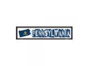 SmartBlonde Pennsylvania State Outline Novelty Metal Vanity Mini Street Sign
