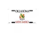 Smart Blonde Oklahoma Novelty State Background Customizable Bicycle License Plate Tag Sign