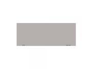 SmartBlonde 4.5 x 12 Aluminum Solid Grey Vanity Automotive Half License Plate Blank Tag 4.5 x 12