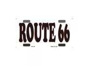 Smart Blonde Route 66 Novelty Vanity Metal Bicycle License Plate Tag Sign