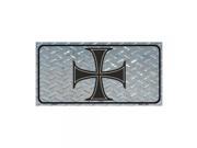 SmartBlonde Maltese Cross Novelty Vanity Metal License Plate Tag Sign