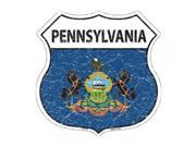 SmartBlonde 11 Lightweight Durable HS 146 Pennsylvania State Flag Highway Shield Aluminum Metal Sign