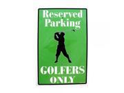 SmartBlonde Reserved Parking Golfers Only Novelty Embossed Vanity Metal Parking Sign PS30027