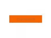 SmartBlonde Orange Solid Blank Flat Novelty Metal Vanity Mini Street Sign