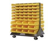 Quantum Storage Systems QMD 36H 230240 Mobile Double Sided Louvered Rack Unit Yellow
