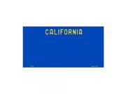 SmartBlonde 3 x 6 Lightweight AluminumCalifornia Blue Novelty State Background Customizable Bicycle License Plate Tag Sign