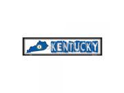 SmartBlonde Kentucky State Outline Novelty Metal Vanity Mini Street Sign