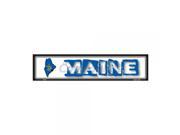 SmartBlonde Maine State Outline Novelty Metal Vanity Mini Street Sign