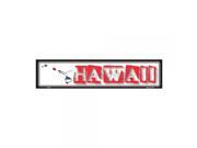 SmartBlonde Hawaii State Outline Novelty Metal Vanity Mini Street Sign