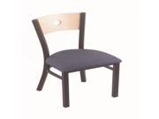 Holland Bar Stool 630 Voltaire 18 Chair with Pewter Finish Rein Adobe Seat and Natural Maple Back