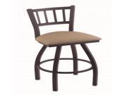 Holland Bar Stool Co. 810 Contessa 36 Bar Stool with Black Wrinkle Finish Rein Thatch Seat and 360 swivel