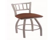 Holland Bar Stool Co. 810 Contessa 25 Counter Stool with Anodized Nickel Finish Rein Adobe Seat and 360 swivel