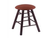Maple Round Cushion Extra Tall Bar Stool with Smooth Legs Dark Cherry Finish Rein Adobe Seat and 360 Swivel