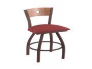 Holland XL 830 Voltaire 36 H Swivel Bar Stool with Bronze Finish Allante Wine Seat and Medium Maple Back