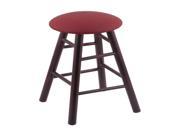 Holland Bar Stool XL Maple Round Cushion Counter Stool with Smooth Legs Dark Cherry Finish Allante Wine Seat and 360 Swivel