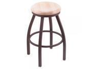 Holland XL 802 Misha 36 H Swivel Bar Stool with Bronze Finish and Natural Maple Seat