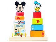 Melissa Doug Disney Baby Mickey Mouse and Donald Duck Wooden Stacker Toy 12 pcs
