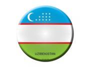 Smart Blonde Uzibekistan Country Novelty Metal Circular Sign C 468