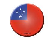 Smart Blonde Samoa Country Novelty Metal Circular Sign C 400