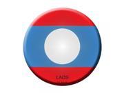Smart Blonde Laos Country Novelty Metal Circular Sign C 326