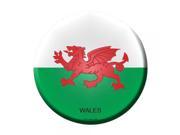 Smart Blonde Wales Country Novelty Metal Circular Sign C 474