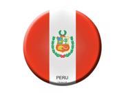 Smart Blonde Peru Country Novelty Metal Circular Sign C 388