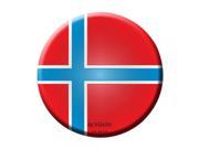 Smart Blonde Norway Country Novelty Metal Circular Sign C 379