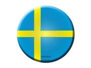 Smart Blonde Sweden Country Novelty Metal Circular Sign C 432