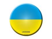 Smart Blonde Ukraine Country Novelty Metal Circular Sign C 459