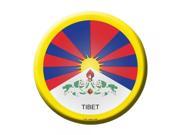 Smart Blonde Tibet Country Novelty Metal Circular Sign C 441