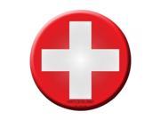 Smart Blonde Switzerland Country Novelty Metal Circular Sign C 433