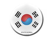 Smart Blonde South Korea Country Novelty Metal Circular Sign C 322