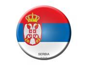 Smart Blonde Serbia Country Novelty Metal Circular Sign C 408