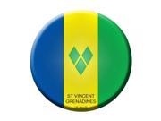 Smart Blonde St Vincent Grenadines Country Novelty Metal Circular Sign C 428